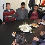 Yapılan basın açıklamasının ardından başkan Aytekin Çanakcı, yönetim kurulu üyeleri ve kooperatif