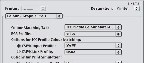 5. [Renkli Grafik Yazılımı ile Belge Yazdırırken Renk Eşleştirme Seçeneği 1] seçeneğini belirleyin (4). 4 5 6 6. [Renk Uyumu Görevi] menüsünden (5) [ICC Profil Renk Uyumu]'nu seçin. 7.