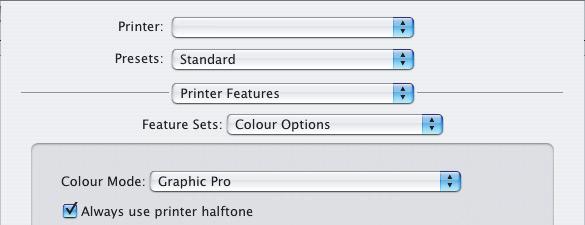 MAC OS X 1. [Dosya] [Yazdır] seçeneğini belirleyin. 1 2 3 4 2. [Yazıcı] menüsünden (1) yazıcı modelinizi seçin. 3. [Yazıcı Özellikleri]'ni (2) seçin. 4. [Özellik Kümeleri] menüsünden (3) [Renk Seçenekleri]'ni seçin.