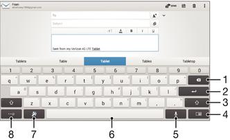 Metin yazma Sanal klavye Sanal QWERTY klavyesiyle her bir harfe tek tek basmak suretiyle metin girebilir veya hareketle giriş özelliğinden yararlanarak parmağınızı bir harften diğerine kaydırmak