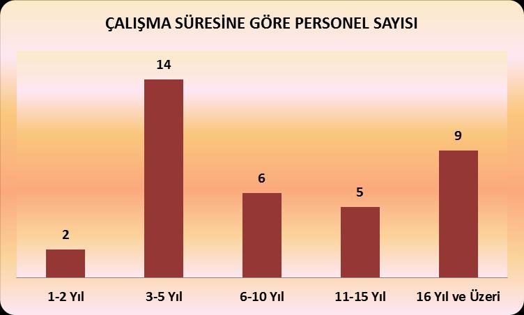 Şekil 3 Personelin Eğitim Durumu gösterilmiştir.