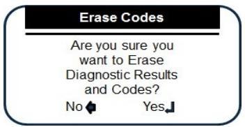 ADIM 2:Kontrol ünitesindeki tüm hata kodlarını silmek istediğinizden emin olup olmadığınıza dair bir uyarı ekranda belirecektir.