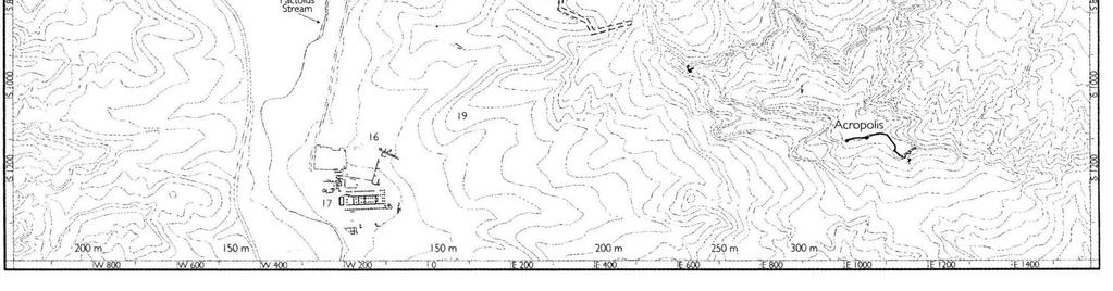Şekil 3.67: Sardes genel kent planı ve topoğrafyası (Crawford 2006, Fig. 1).
