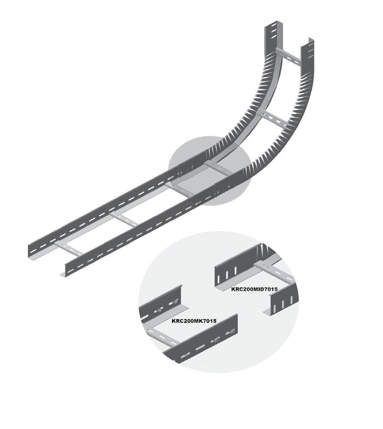 KRCMDM KRCMDM KRCMKM 3 2 DIŞ BÜKEY DÖNÜŞ MONTAJ VERTICAL OUTSIDE BEND MOUNTING KRCMKM KRCMDM ÖRNEK MONTAJ BAŞLIĞI KANAL PLANLAMA Öge No.