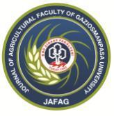 Gaziosmanpaşa Üniversitesi Ziraat Fakültesi Dergisi Journal of Agricultural Faculty of Gaziosmanpasa University http://ziraatdergi.gop.edu.