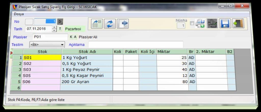 Dağıtım Plan Listesi ve Yeni Güne BaĢlangıç Plasiyer dağıtım plan listesinde plasiyer dağıtım planları oluşturularak buradan teslim fişine dönüştürülebilir.