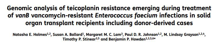 Van B(+) Enterococcus faecium İle enfekte ve teikoplanin tedavisi uygulanırken direnç gelişen 4 hastada tüm genom analizi ile mutasyon araştırılmış