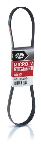 MICRO-V STOP&START STOP-START KAYIŞI Stop&Start sistemine sahip kayışla donatılmış araçlar için tasarlanmıştır Stop-start sistemleri yakıt tasarrufu sağlayarak ve CO 2 emisyonlarını azaltarak bir çok