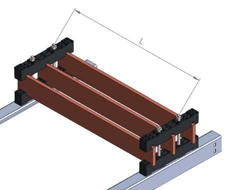 3x1F PLASTIC BUSBAR SUPPORT WITH