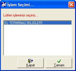 8.BÖLÜM Sayım bilgilerinin düzenlenmesi Bu bölümde Zebex PDL20 16 taşınabilir el terminalinden bilgisayara aktarılan sayım bilgilerinin seçilmesi, sıralanması, gruplanması, belirli bir biçimde kayıt