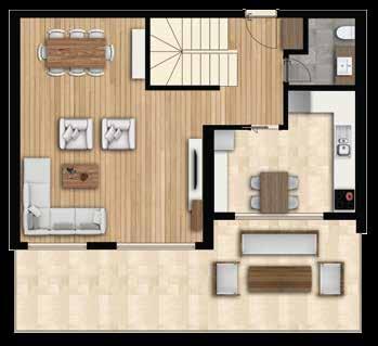 90 m² 7 Yatak Odası 1 12.40 m² 2 Salon + Mutfak 24.00 m² 2 Salon 34.00 m² 8 Yatak Odası 2 9.