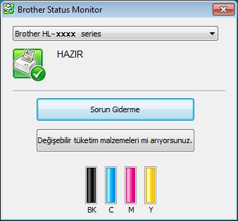 Sürücü ve Yazılım Status Monitor 2 Status Monitor yardımcı programı, bir veya daha fazla aygıtın durumunu izlemek üzere yapılandırılabilen bir yazılım aracıdır ve hatalardan anında haberdar olmanızı