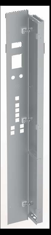 KABİN BUTONYER ÖLÇÜLERİ / C.O.P. DIMENSIONS Menteşeli boy panel / Hinged C.O.P. Yaprak kutulu boy panel / Flush mounted C.