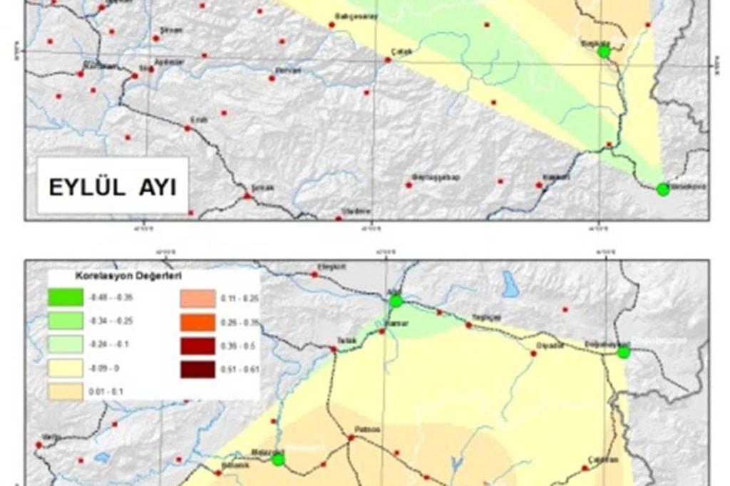 Ekim ayında havza ve çevresinin doğusu ile batısı farklı özelliktedir.