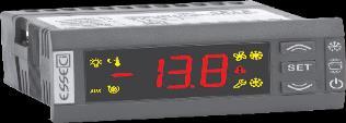 25 gösteriliyor, NTC / PTC yapılandırılabilir parametre için 2 analog giriş Çift Problu, Üç Kontaklı, 230 VAC Güç Kaynağı, C / F çift ölçekli termometre, 3-haneli ekran + ondalık noktayı