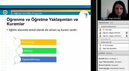 SANAL SINIF UYGULAMALARI Moodle Öğretim Yönetim Sistemine girdiğinizde, aldığınız derslerin bir sanal sınıf uygulaması olacaktır.