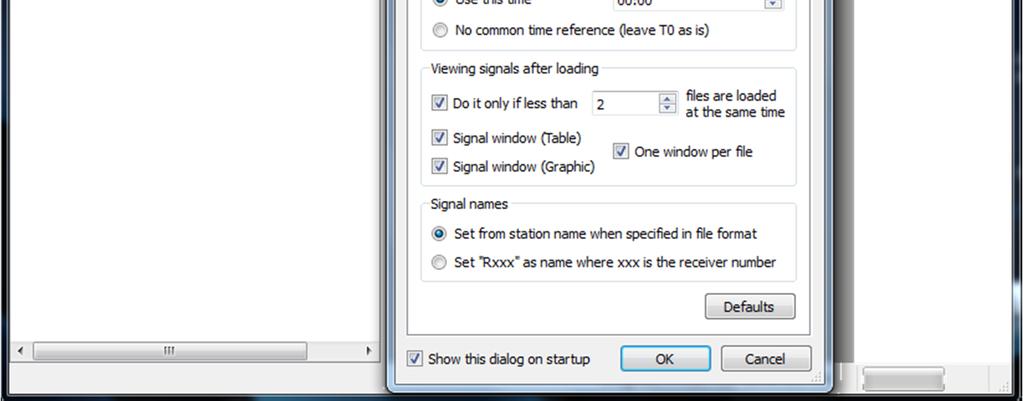 Bu işlem için ekranın sol üst köşesinde bulunan File menüsünden Import signals seçeneği işaretlenerek ekrana gelen pencereden istenilen veri seçilebilmektedir.