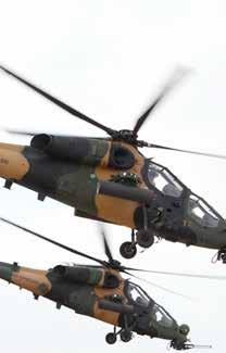8STRATEJİK KONTROL T129 ATAK Taarruz ve Taktik Keşif Helikopteri Yerli üretim aviyonik ve silah sistemleri entegrasyonu yapılmış olan ATAK Helikopterleri; UMTAS/Lazer UMTAS füze atma yeteneğine