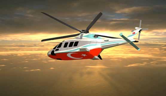 Özgün Helikopter Genel maksat helikopteri ihtiyaçlarının özgün bir platform ile karşılanması hedefiyle gerçekleştirilecek Özgün Helikopter ile; personel nakliyesi, pilot eğitimi, arama kurtarma, iç