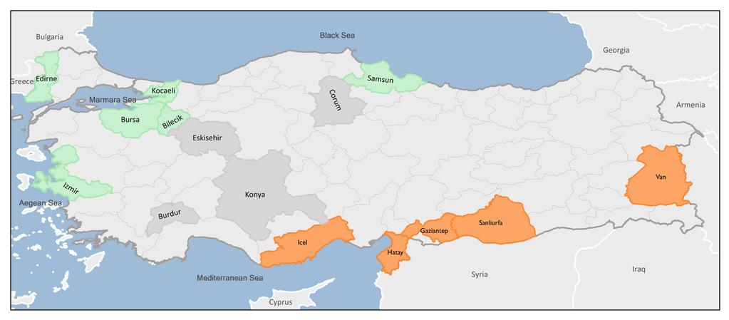 Önemli Bulgular Anket, Avrupa ya göç akımı bağlamında Türkiye de ikamet eden göçmenlerin güncel durumu ve grifit göç yapısı hakkında nitel bilgi elde etmek amacıyla tasarlanmıştır.