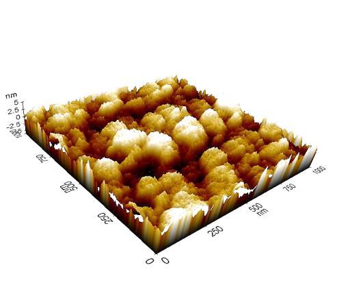 c) Rrms = 1,73 nm d) Rrms = 1,97 nm e) Rrms = 1,62 nm Şekil 4.26.