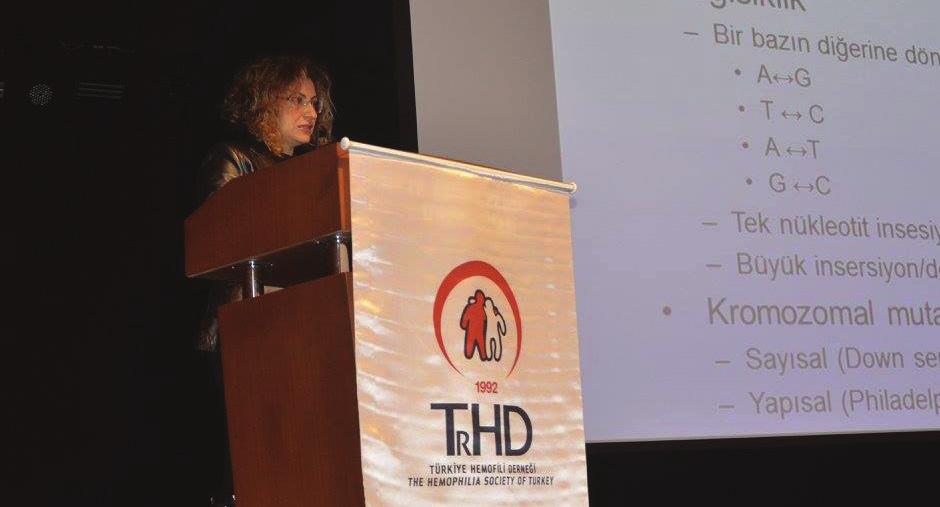 Hemofili Tedavisi ve Profilaksinin Önemi konusunun ikinci konuşmasında ise İstanbul Arel Üniversitesi Genetik Bölümünden Doç. Dr.