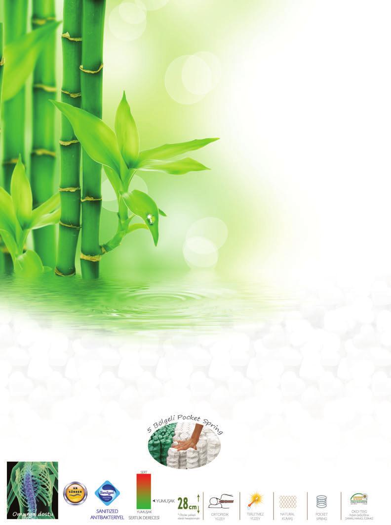Pure T.M Bambu bitkisinden elde edilen bambu ipliği cilde serin bir his vermektedir.