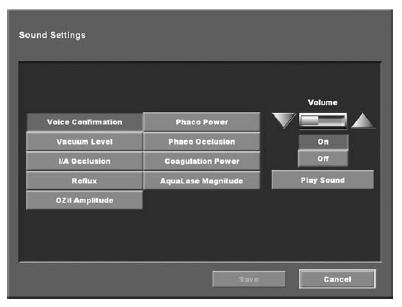 1.9.5 Custom / Sound (Ses) Kullanıcı Custom açılır menüsünde Sound seçeneğine bastığında Sound iletişim penceresi görüntülenir.