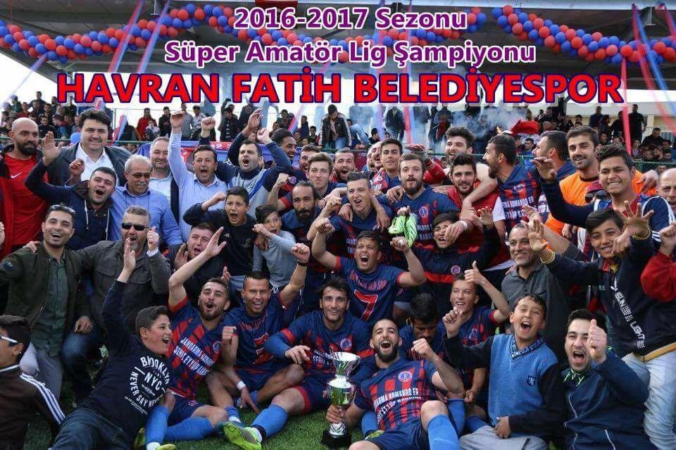 15. 2016-2107 Balıkesir Süper Amatör Ligi ġanpiyonu havran Fatih Belediye Spor oldu.
