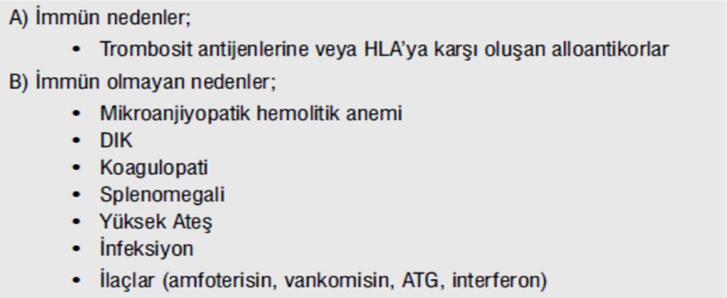 Aferez yöntemi ile elde edilen trombosit süspansiyonu DMSO veya çok düşük gliserol tekniği uygulanarak 80 C ile 150 C ısılarda saklanabilir. Eritme işlemini takiben hemen transfüzyon yapılmalıdır.