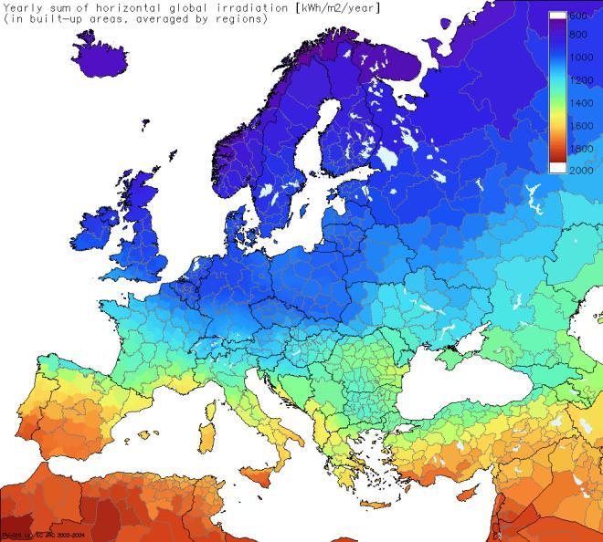 Buna karşılık Almanya yaklaşık 25,000 Mw kurulu güce, Türkiye ise yaklaşık 4 Mw kurulu güce sahiptir.