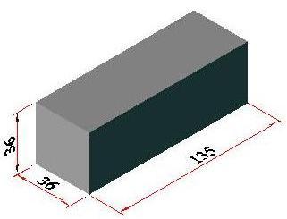 UYGULAMALI TEST Kaba ölçüleri 40x40x135mm olan bir iş parçasının (Şekil 4.1) dört uzun yüzeyinden ikişer milimetre talaş kaldırılacaktır. Kullanacağınız çakıya göre tezgâhınızı ayarlayınız.