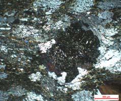 minerallerinin yönlü gnays doku içerisinde dağılmaları mus alb 31 6- Granat epidot kalsit Na amfibol klorit