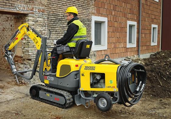 803 803 dualpower Wacker Neuson un en küçük paletli ekskavatörü, dar yerlerde ve iç mekânlardaki çalışmalarda,