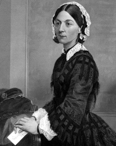 1854 Florence Nightingale Hastane hijyeni ve servisteki kalabalık ile ölümler arasındaki ilişkiyi Farr ile