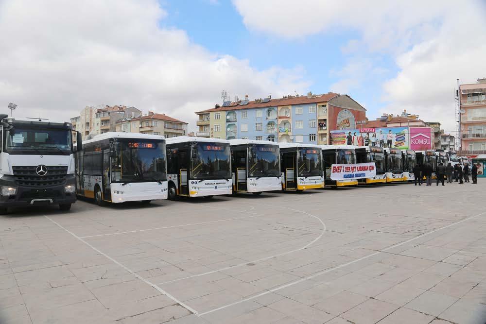 YENİ HALK OTOBÜSLERİ Sayýsý 10 olan halk otobüslerine 2015 yılında 12 adet, Bu yıl 10 adet daha
