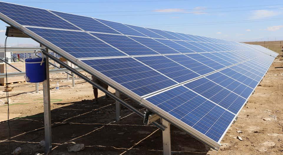 GÜNEŞ ENERJİSİ SANTRALİ Güneş Enerjisi Santrali Elektrik üretimine başladı.