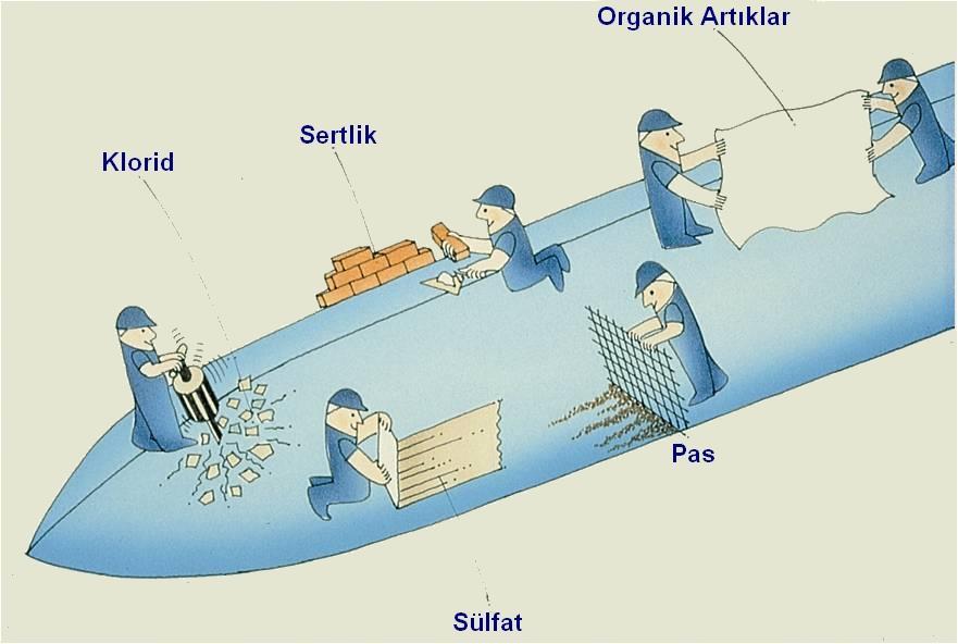 Bütün doğal sular çözülmüş tuz içerir.