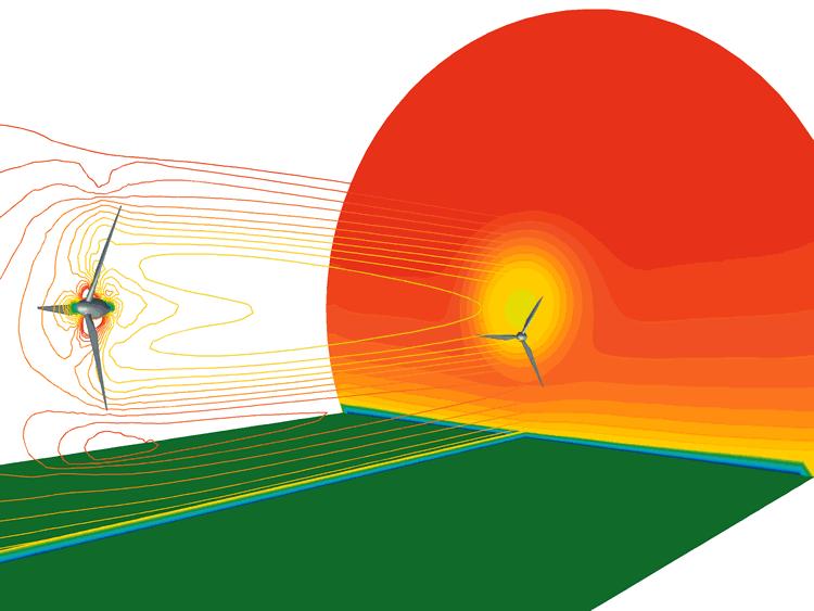 düşürür. Wake (iz) etkisi rüzgar çiftliği alanlarında, türbinlerin arkalarına daha yavaş bir rüzgar hızı aktarmaları nedeniyle enerji üretimine yapacakları etki olarak tanımlanmaktadır [33].