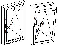 Pencereyi kapatmak için; kanadı kasaya doğru iteriz tam olarak kapandığında pencere kolunu (A) konumundan (K) konumuna yani aşağı doğru çevirmek suretiyle pencereyi kililemiş oluruz.