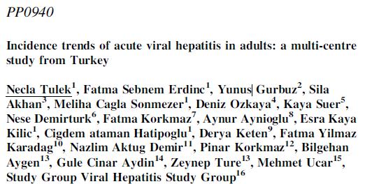 Toplam 435 akut hepatitli hasta 157 hepatit