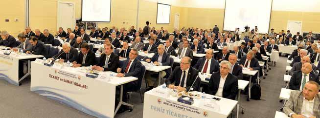 Hisarcıklıoğlu, TOBB TSO Konsey Başkanımız Osman Yıldırım ile konsey ve oda başkanlarının katılımıyla Ankara