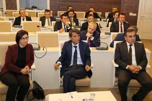Üçüncüsü yapılan toplantıya Vali Davut Gül, Belediye Başkanı Sami Aydın, Yönetim Kurulu Başkanımız Osman Yıldırım, Meclis