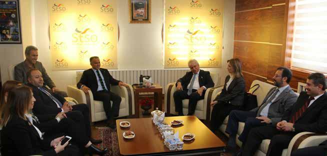 İstanbul da ki Sivaslı Sanayici ve İşadamları Gurubu Derneği Başkanı İsmail Gülle başkanlığındaki heyet odamızı ziyaret etti.