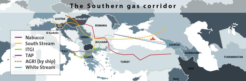 352 / TÜRKİYE NİN BALKANLAR POLİTİKASI Harita 2: Güney Gaz Koridoru Harita 3: Yanya-Adriyatik Boru Hattı lerde Türk yatırımlarını bulmak mümkündür.