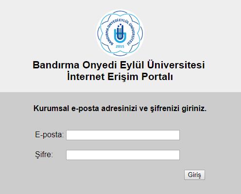 Karşınıza güvenlikle ilgili aşağıdaki arayüzün geldiğini