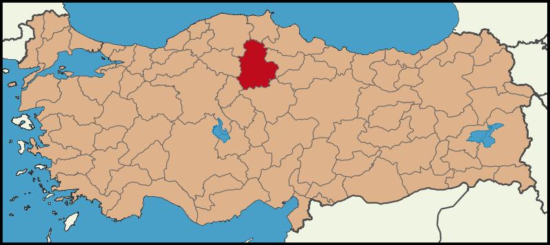17 3. ARAŞTIRMA ALANININ (ÇORUM İLİNİN) TANITIMI Çorum ili, Türkiye Cumhuriyetinin Karadeniz Bölgesinin Orta Karadeniz Bölümü nde yer alan bir ildir.