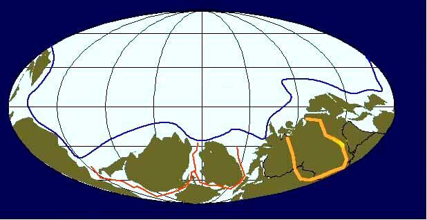I. Zaman (paleozoik) 370 Milyon Yıl 6-Permiyen, 5-Karbonifer, 4-Devoniyen, 3-Silüriyen, 2-Ordovisyen, 1-Kambriyen Kıtalar