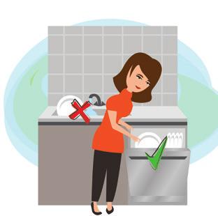 ENERJİ TASARRUFU BULAŞIK MAKİNESİ >> Bulaşık makinenizi kullanırken su ve elektrik tasarrufu sağlamak için; Bulaşık makinenizi ilk aldığınızda kötü koku ve tozu temizlemek için bir defalığına