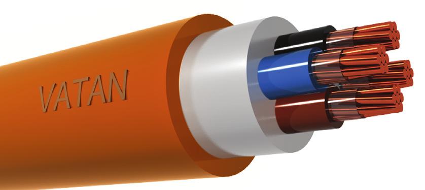 HALOJENSİZ ALEVİ İLETMEYEN ÇOK DAMARLI HALOGEN FREE, FLAME RETARDANT, MULTI-CORE CABLES N2XH FE180 0.